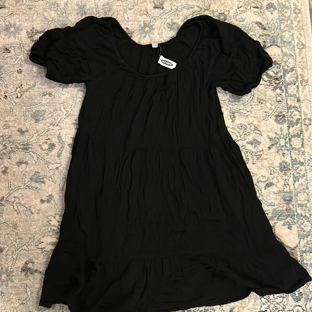 Old Navy Black Cotton Dress
